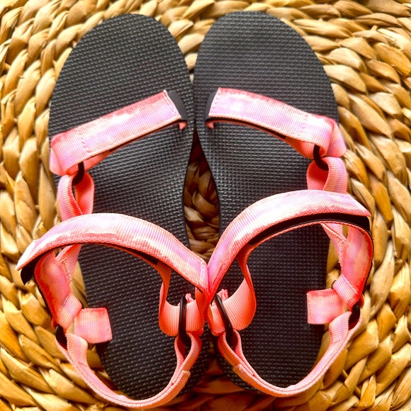 Teva - Original Universal - Sandali tie-dye color pastello-Giallo